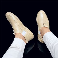 Giày Slip-on Thiết Kế Basic Dễ Phối Đồ DAVINCIA Trẻ Trung Năng Động, Đế Cao Su Non Có Khâu Da Simili Cao Cấp