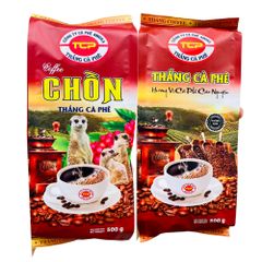 Cà phê CHỒN ban mê rang xay pha phin Gói Màu Đỏ Gu vừa vị thanh (500gr)