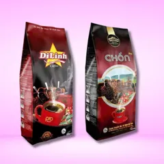 Combo 2 gói cà phê chồn nâu rang xay Long King, vị đắng dịu, hương moka, 2 gói (1kg)