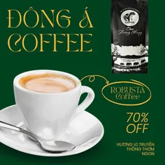 Cà Phê Chồn Nâu Đông Á 500g (Túi Đen), Hương Moka Đặc Trưng, Gu Cafe Đậm Đặc