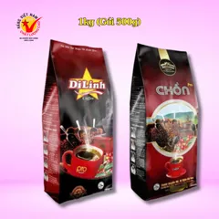 (Combo 3 Túi) Cà Phê Chồn Nâu LongKing Mỗi Gói 500g, Gu Đậm Đen Mạnh Đắng Béo Thơm