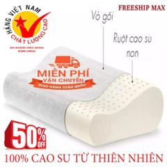 Gối Nằm Ngủ Cao Su Non NHÂN TẠO, Gối Cao Su Non Cao Cấp
