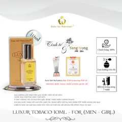 Nước Hoa Nam, Nữ Cao Cấp EU, LUXUR TOBACO Euro Viet Perfumery 10ml