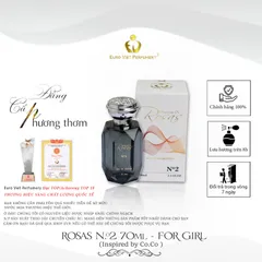 Nước hoa nữ ROSAS N.2 Thanh Lịch, Sang Trọng, Gợi Cảm Lưu Hương 7-12 Tiếng 10ml 70ml
