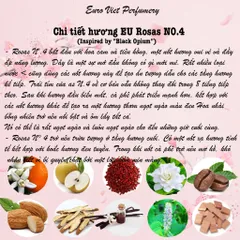 Nước Hoa Nữ EU Rosas N0.4 Ngọt Ngào, Quyến Rũ, Nổi Bật Lưu Hương 7-12 Tiếng 70ml
