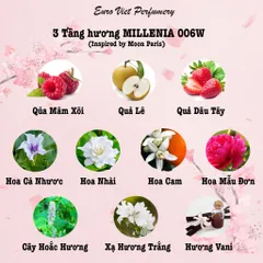 Nước Hoa Nữ MILLENIA 006W Quyến Rũ, Ngọt Ngào, Nóng Bỏng Lưu Hương 7-12 Tiếng 10 50ml