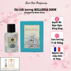 Nước Hoa Nữ MILLENIA 006W Quyến Rũ, Ngọt Ngào, Nóng Bỏng Lưu Hương 7-12 Tiếng 10 50ml