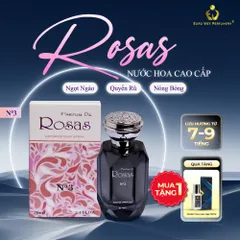Nước Hoa Nữ Cao Cấp ROSAS No3 Quyến Rũ, Ngọt Ngào, Nóng Bỏng Lưu Hương 7-12 Tiếng 70ml