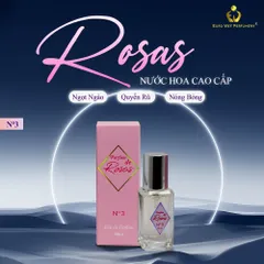 Nước Hoa Nữ Cao Cấp ROSAS No.3 Quyến Rũ, Ngọt Ngào, Nóng Bỏng Lưu Hương 7-12 Tiếng 10ml