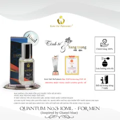 Nước Hoa Nam Cao Cấp EU, QUANTUM No.3 Euro Viet Perfumery 10ml