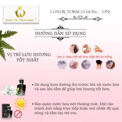 Nước Hoa Nam, Nữ Cao Cấp EU, LUXUR TOBACCO Euro Viet Perfumery 50ml