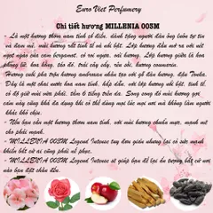 Nước hoa nam MILLENIA 003M EDP lưu hương 7-12 tiếng 50ml thương hiệu EU