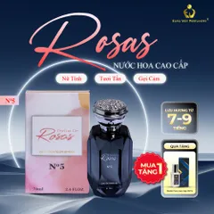 Nước Hoa Nữ Rosas No.5 Nữ Tính Tươi Mới, Gợi Cảm Lưu Hương 7-12 Tiếng 70ml