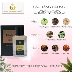 Nước Hoa Nam Cao Cấp Quantum True Hero Gợi cảm, Nam tính, Cuốn Hút Lưu Hương 7-12 tiếng 50ml