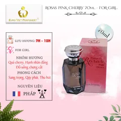 Nước Hoa Nữ Cao cấp Rosas Pink Cherry Sang trọng, Qúy phái, Thu hút Lưu Hương 7-12 tiếng 10ml, 70ml