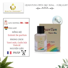 Nước Hoa LGBT Cao Cấp Quantum Open Sky LGBT Tươi mát, cuốn hút, tinh tế  Lưu hương 7-12 tiếng 10ml, 50ml