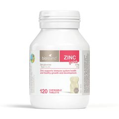 Viên nhai bổ sung Kẽm Zinc BioIsland Úc cho trẻ từ 1 tuổi, tăng cường miễn dịch, 120 viên ngon miệng, hỗ trợ phát triển sức khỏe toàn diện 635896