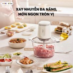 Máy Xay Thịt BEAR 1.8L Cối Thủy Tinh Xay Thịt Cá Rau Củ Cực Nhuyễn Công Suất 300W - CH-5H03P36