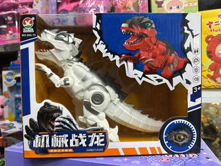 Đồ Chơi Khủng Long Robot Cho Bé Có Đèn Và Âm Thanh – Khủng Long Đi Bộ Phát Sáng Cho Trẻ Em 666-15 Chọn màu ngẫu nhiên