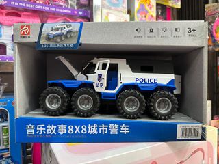 Xe Địa Hình 8 Bánh 8x8 Đồ Chơi Cho Bé – Xe Ô tô Cảnh Sát / Xe Quân Sự Mô Hình 1:16 Có Đèn, Nhạc,Chạy Đà 6890 6899