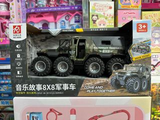 Xe Địa Hình 8 Bánh 8x8 Đồ Chơi Cho Bé – Xe Ô tô Cảnh Sát / Xe Quân Sự Mô Hình 1:16 Có Đèn, Nhạc,Chạy Đà 6890 6899