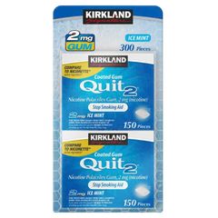 Kẹo cai thuoc la Kirkland Signature Quit 2 Gum Ice Mint 150 viên