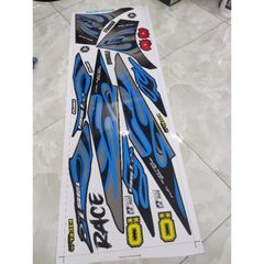 Tem Lửa Ex 135 2011 Dán Xe Đen  - Decal In Chất Lượng