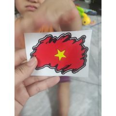 Tem logo lá cờ Việt Nam trang trí xe máy,điện thoại,laptop,dán mọi nơi