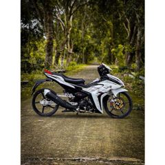 tem rời exciter 155 trắng đen cover đẹp ( Mới )  tem 3 lớp bền màu - Decal Cao Cấp Nhất