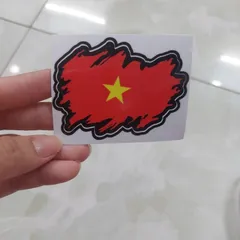 Tem decal [ Lá Cờ Việt Nam] nhỏ dán trang trí mọi nơi