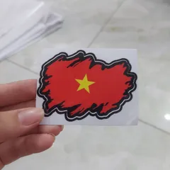 Tem decal [ Lá Cờ Việt Nam] nhỏ dán trang trí mọi nơi