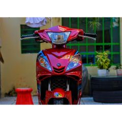 [Siêu Sale] TEM RỜI mẫu chỉ xanh vàng đen cho Exciter 135 đỏ candy - tem siêu bền Quyen Decal