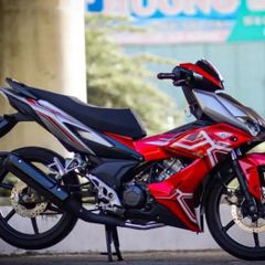 Tem Rời Honda Winner X RS Xám Đỏ Đen  - Decal In Chất Lượng