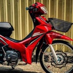 Tem Rời Honda Wave Blade 110 Dán Xe Đỏ Đen  - Decal In Chất Lượng