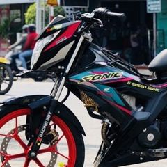 Tem Rời Honda Sonic 150 Dán Xe Đen Nhám  - Decal In Chất Lượng