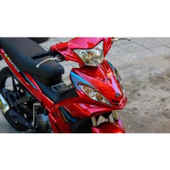 [Siêu Sale] TEM RỜI mẫu chỉ xanh vàng đen cho Exciter 135 đỏ candy - tem siêu bền Quyen Decal
