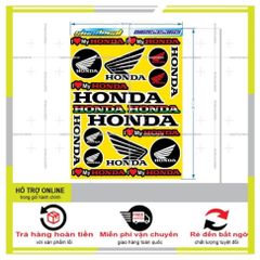 SHINDECAL- LOGO STICKER CÁNH CHIM HONDA VÀNG - Tem 3 Lớp  Cao Cấp