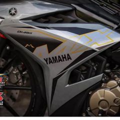 Tem Rời Exciter 150 Xám Đen Mới 2023  - Decal In Chất Lượng