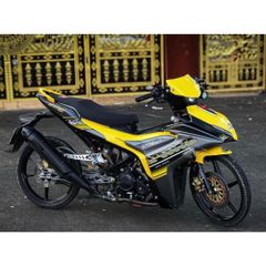 tem rời exciter 155 vàng xám Sniper cover 150 đẹp mắt - Decal Cao Cấp Nhất