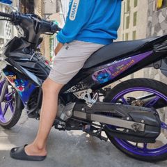 Tem Exciter 135 Hoạt Hình Lio & Stitch Dán Xe Đen
