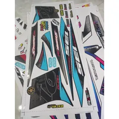 Tem Rời Yamaha Exciter 2010 Trắng Đen  - Decal In Chất Lượng
