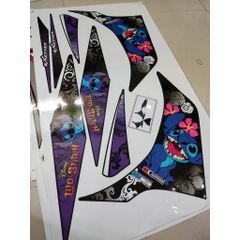 Tem Exciter 135 Hoạt Hình Lio & Stitch Dán Xe Đen