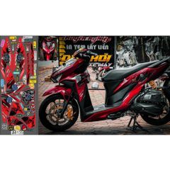 TEM KINGKONG VARIO 150 ĐỎ (TEM VARIO CON KHỈ) - Decal Cao Cấp Nhất