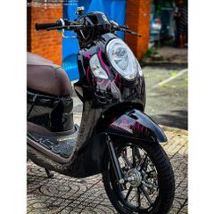 [FreeShip] [Ảnh thật] Tem rời Scoopy - Mẫu lửa tím HOT 2023 - Chuẩn From cực đẹp Quyen Decal
