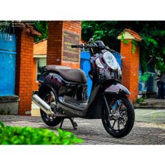 [FreeShip] [Ảnh thật] Tem rời Scoopy - Mẫu lửa tím HOT 2023 - Chuẩn From cực đẹp Quyen Decal