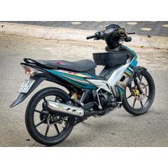 [FreeShip] [Ảnh thật] Tem rời Exciter135 - Mẫu LC135 xanh xám viền vàng - Chuẩn From cực đẹp Quyen Decal