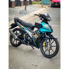 [FreeShip] [Ảnh thật] Tem rời Exciter135 - Mẫu LC135 xanh xám viền vàng - Chuẩn From cực đẹp Quyen Decal