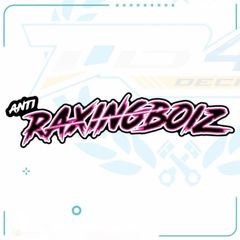 tem chữ sticker racing boiz mới phối đủ màu