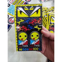 Combo Tấm Tem Logo Mini Vui Nhộn  - Decal In Chất Lượng