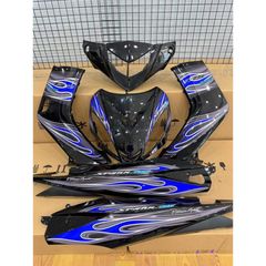 Tem Rời Ex Nhỏ 2010 Dán Xe Đen - Tem Lửa  - Decal In Chất Lượng